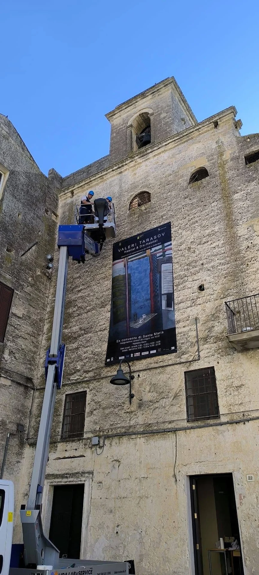 Piattaforma Cestello per Allestimenti Monumentali